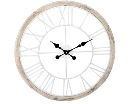 Relógio de Parede  Madeira 60x5 cm Branco