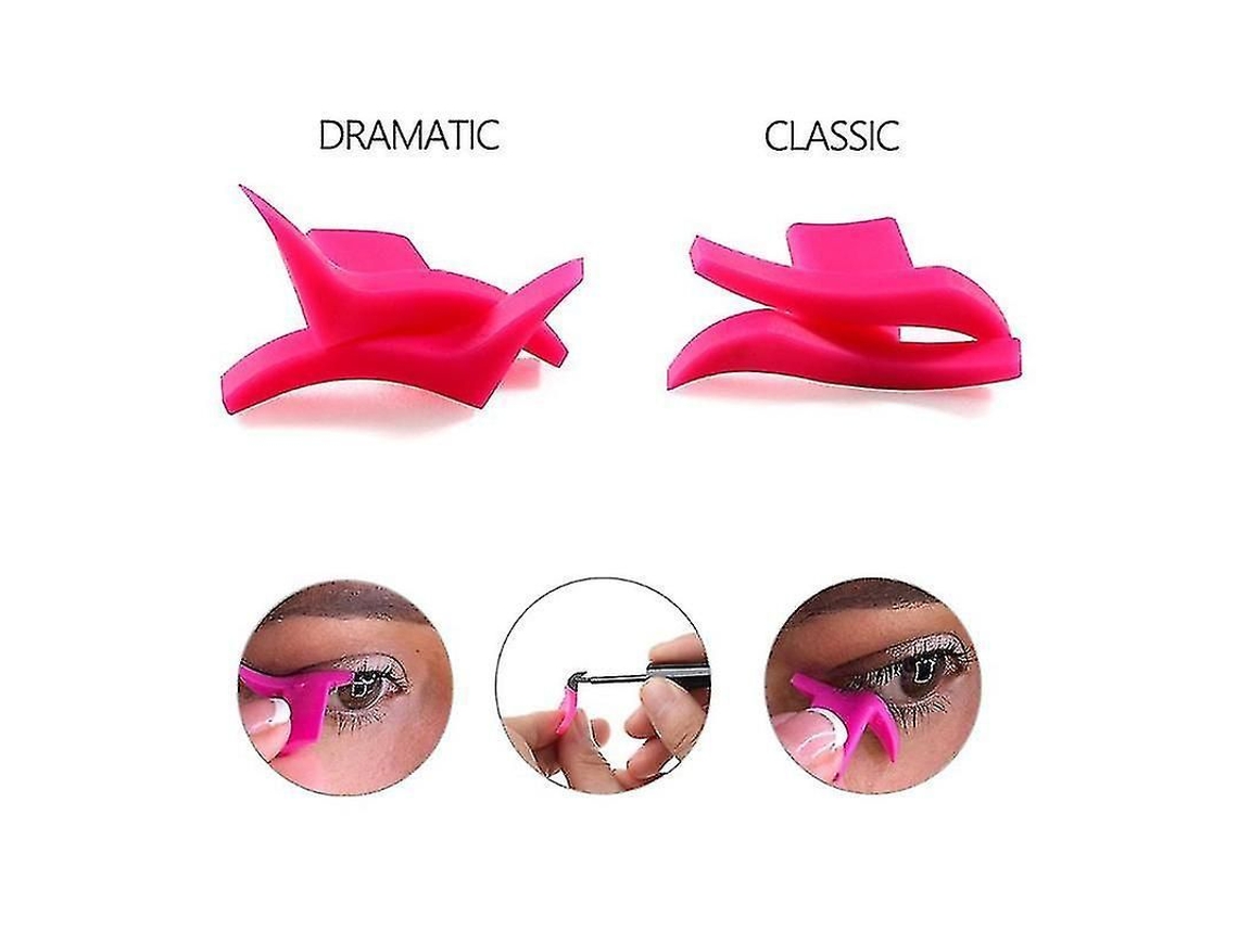 2 Pcs Modelo de Carimbo de Eyeliner Ferramenta de Maquiagem Auxiliar Silicone Sexy Reutilizável
