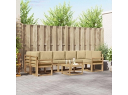 Vidaxl Conjunto De Sofás Para Exterior 6 Pcs