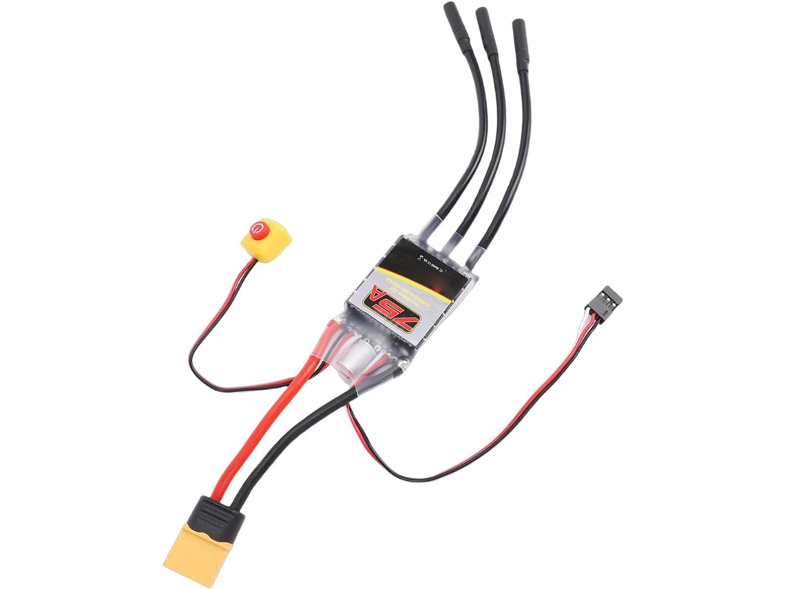 Controlador Eletrônico de Velocidade Brushless ESC 75 para Carros e Barcos Rc SFUSHOS