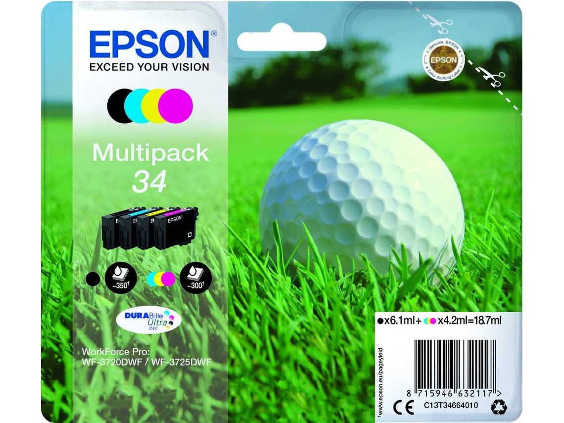 Pack 4 Tinteiros EPSON 34 (C13T34664020)