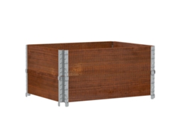 Conjunto 2 Colar De Paletes Vidaxl Marrom Madeira (80 X 60 X 41 Cm)