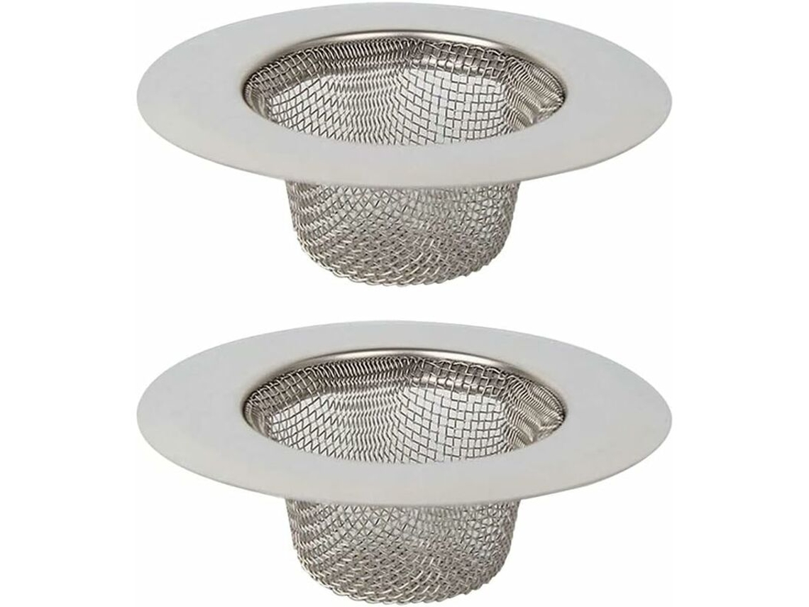 Conjunto De 2 Filtros De Pia Em Aço Inoxidável, Filtro De Ralo Em Aço Inoxidável, Filtro Para Pia, Banheiro E Lavatório