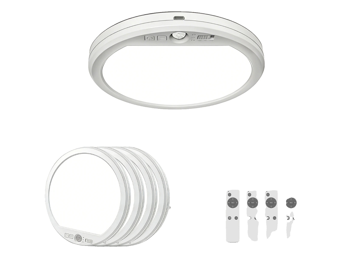 Luminária De Teto, Sensor De Movimento, Iluminação Regulável, 4pcs