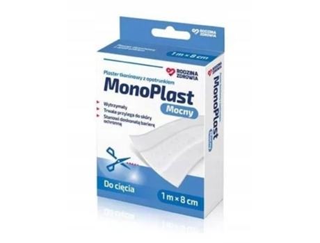Tecido De Gesso Monoplast Resistente, 1m X 8cm Silesian Pharma
