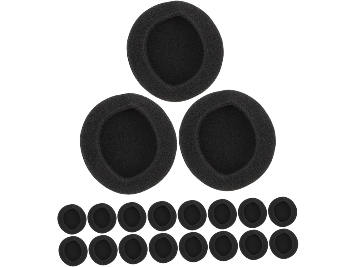 De 24 Almofadas De Substituição Para Fones De Ouvido, Capas De Espuma Para Almofadas De Fone De Ouvido, Pretas. Gokoco