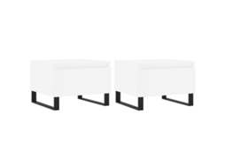 Conjunto de 2 Mesas de Centro Branco MAISON EXCLUSIVE 50x46x35 cm