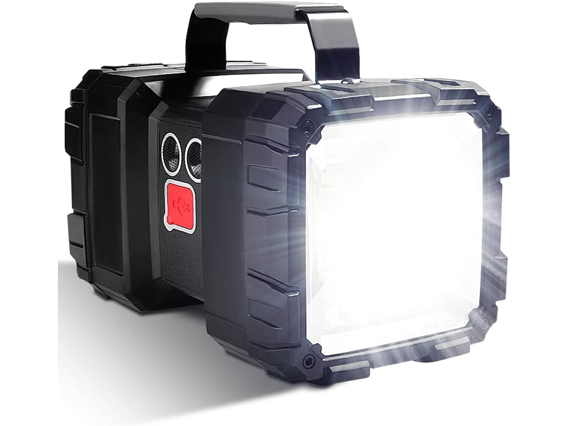 Lanterna LED recarregável de 40 W, bateria de longa duração, alta potência, à prova d'água, 7 modos com saída USB, banco de energia YWP