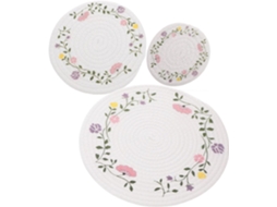 Conjunto De 3 Peças De Jogos Americanos Redondos Trançados Em Corda De Algodão, Acessórios Decorativos Para Mesas De Cen Gokoco