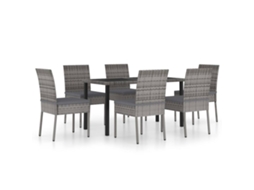 Dining Set, Dining Sets Vidaxl Cinzeto Rattan / Vime (n/a)
