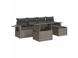 Garden Sofa Set, Garden Sofa Sets Vidaxl Cinzeto Rattan / Vime (n/a)