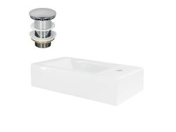 Lavatório ML-DESIGN (46 x 26 x 11 - Cerâmica - Branco)