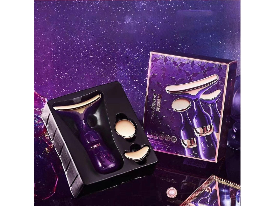 Masajeador Facial 3 em 1, Massageador Elétrico, Dispositivo de Vibração para Eliminar Rugas, Rejuvenescer a Pele e Reafirmar. Massage GOKOCO