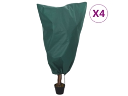 Conjunto 4 Coberturas para plantas com cordão VIDAXL (70 g/m² 0,8x1 m)