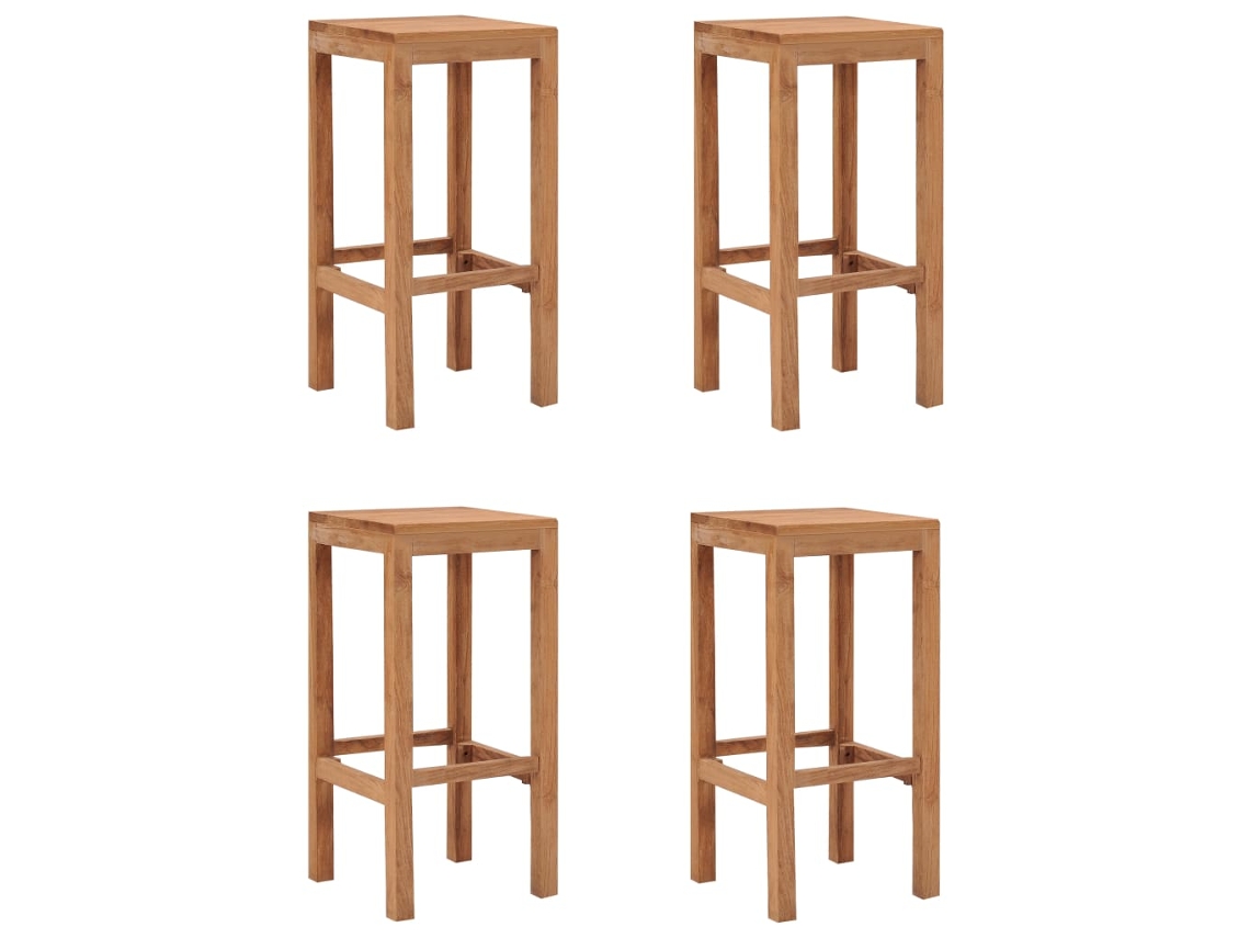 Bar Stool, Bar Stools Vidaxl Marrom Madeira (n/a)