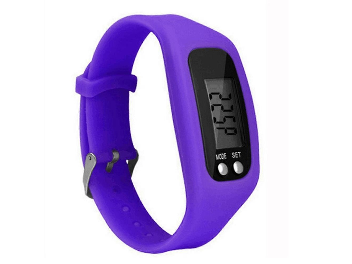 Relógio pedômetro para adultos e crianças, display LED, contador de calorias e caminhadas, pulseira rastreadora de fitness Ly Ebike