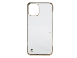 Funda transparente de policarbonato rígido galvanizado com borda parcial para iPhone 12 Mini | S/MARCA