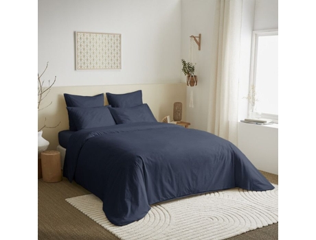 Conjunto de Capas de Edredão UNIVERS DÉCOR Completo Marinha Unicolor Algodão Multicor - 6pcs (200 cm)