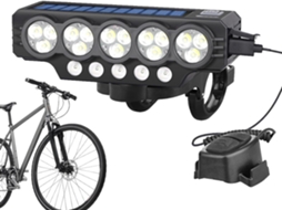 Farol Dianteiro Solar Para Bicicleta De Montanha -