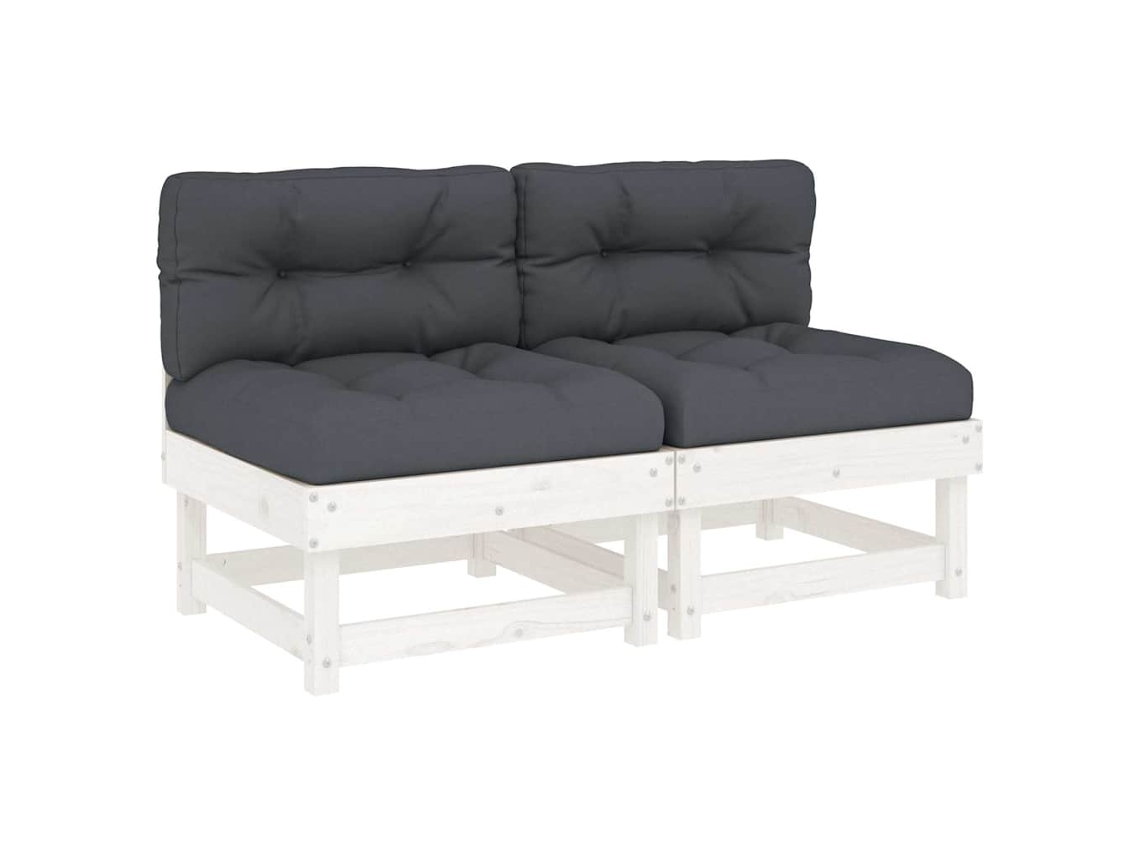 Middle Sofa, Middle Sofas Vidaxl Branco Madeira De Pinho (n/a)