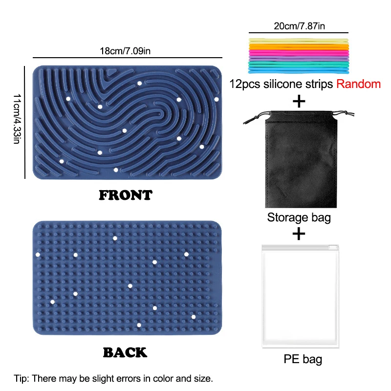 (azul Escuro) Brinquedo Sensorial De Silicone Para Alívio Do Estresse