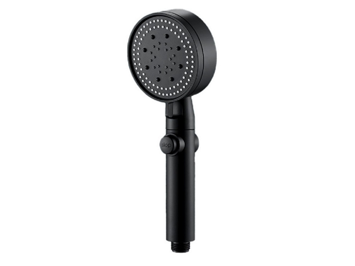 Chuveiro De Alta Pressão Conjunto De Chuveiro Preto Samurai Banheiro Suporte Para Chuveiro De Mão
