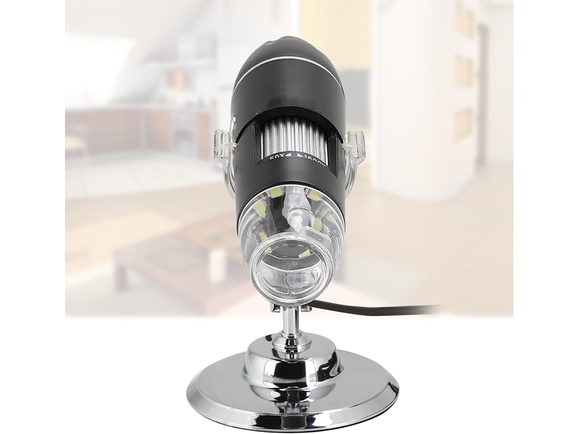 Microscópio Digital Usb De 2mp Com 8 Leds Para Gravação De Vídeo Dinâmica