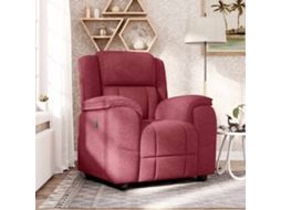 Vidaxl Poltrona Reclinável Tecido Vermelho Tinto