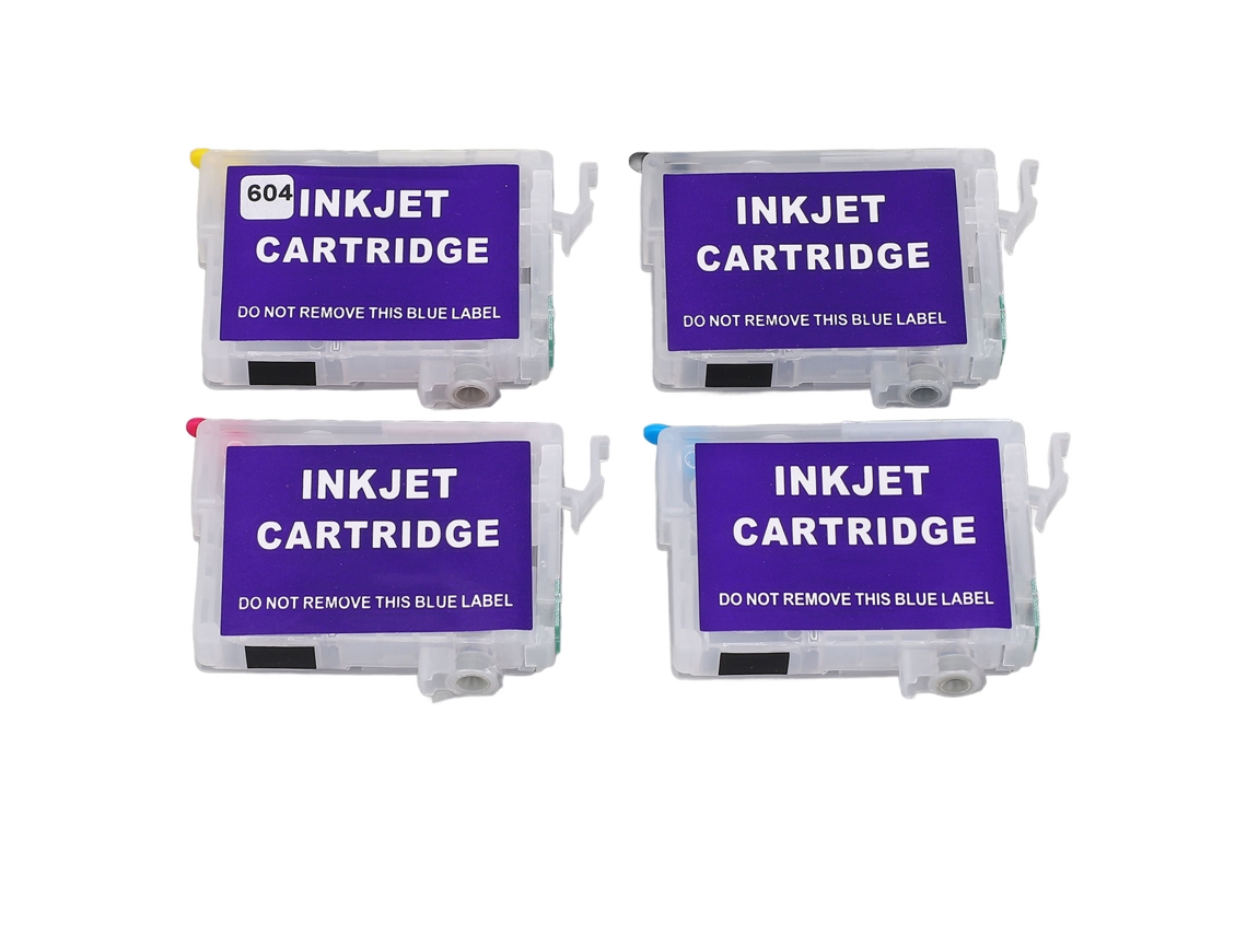 Cartucho de Tinta Vazio Recarregável 4 Cores com Chip Permanente para Epson Expression Home XP 2200 XP 3200 XP 4200 e Workforce WF2910DWF