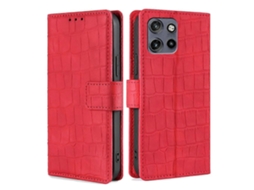 Capa De Couro Com Fecho Magnético Skin Feel Crocodile