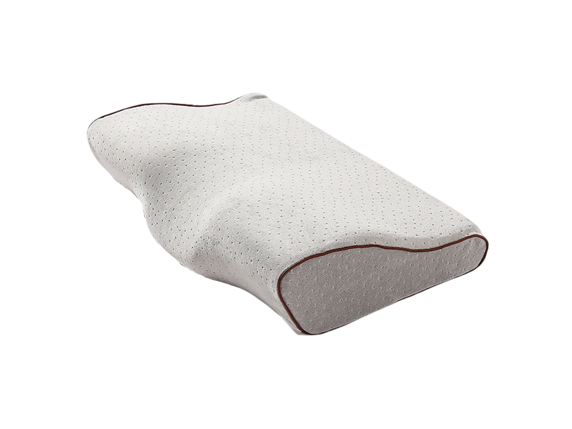 Travesseiro Cervical Ortopédico, Espuma Viscoelástica, Recuperação Lenta, Gel Refrescante, Respirável, Cinza AQUAFORGE