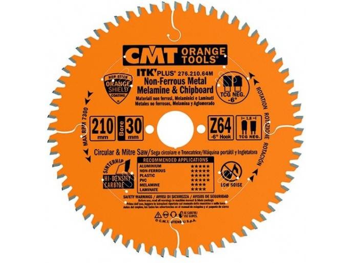 Disco para Serra Circular CMT ORANGE TOOLS  Ø184Mm Z48 - 276.184.48H