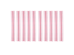 10 Espirais De Encadeamento 30 Buracos 1/2 Polegada Plástico Rosa Para Folhas Soltas
