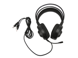 Fone Gamer LAXISCREED Rgb Microfone Fio Preto
