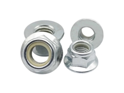 Porca Sextavada Em Aço Inoxidável, Porca Autotravante Nylock Com Flange Sextavada Métrica Din6926 M4 M12, Galvanizada M4