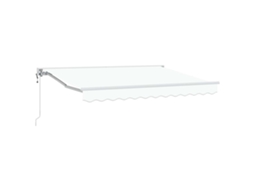 Vidaxl Toldo Retrátil Elétrico Branco 3 X 2,5 M