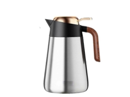 Cafeteira Térmica De Aço Inoxidável Com Isolamento A Vácuo E Tampa À Prova De Vazamentos, Branca.