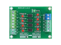 Módulo Conversor De Nível Plc 24v Para 5v Com Isolação Optoacoplador 4 Canais