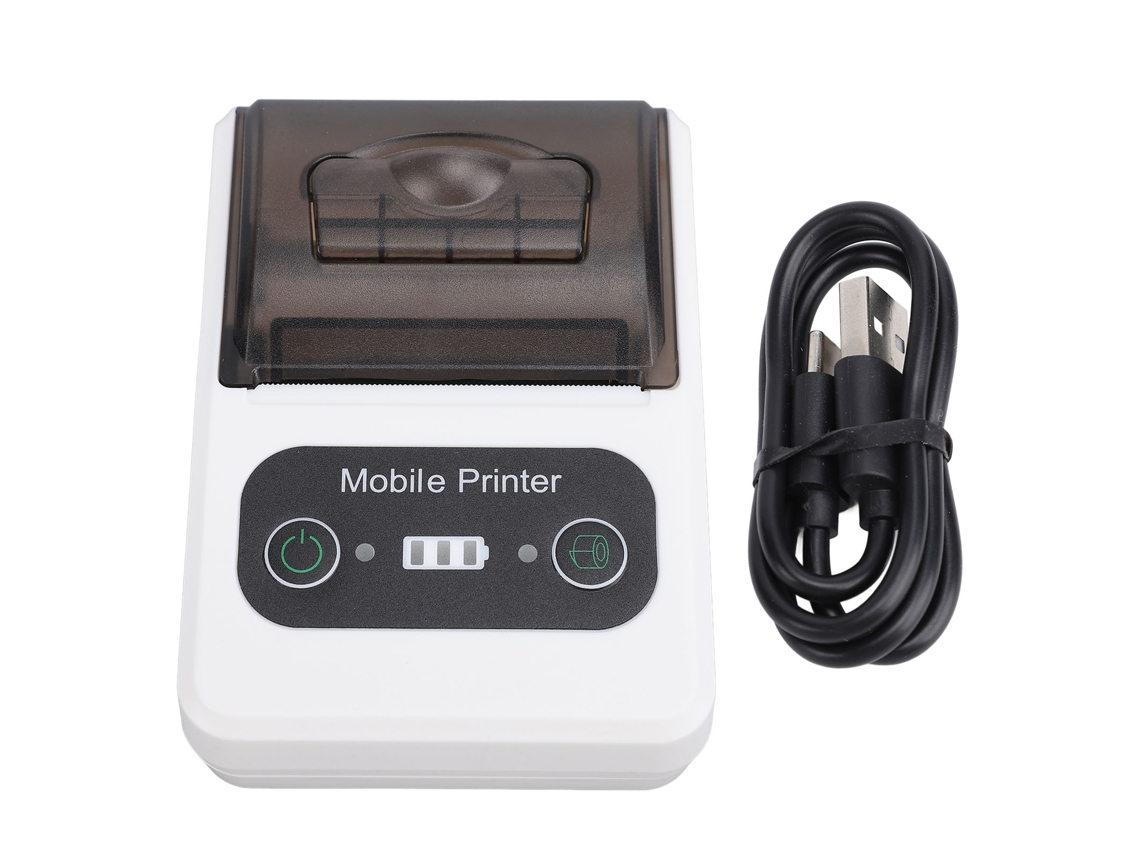 Impressora Térmica Bluetooth 58mm Portátil Folha De Dente Pequena Para Lojas Restaurantes