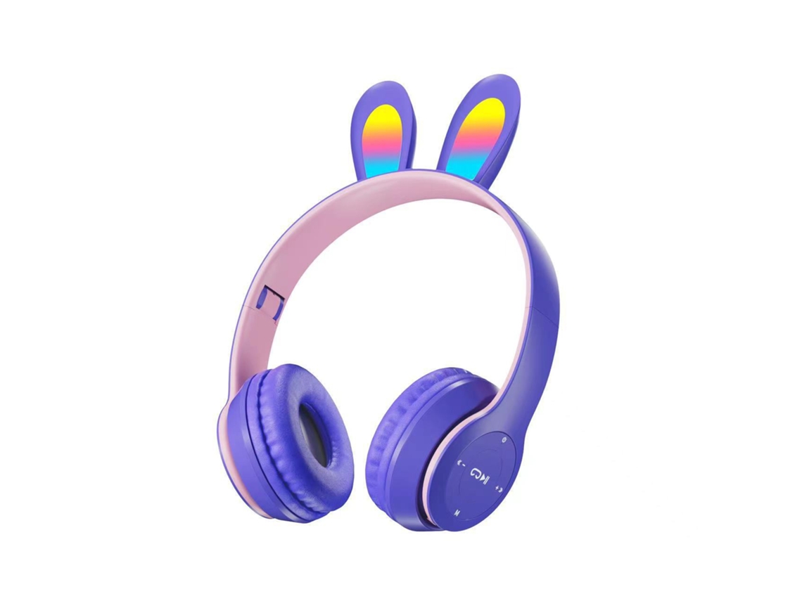 Auscultadores Bluetooth TRUMSEN  P47R Over Ear Roxo