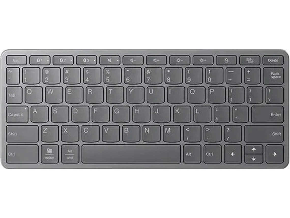 Teclado Wireless LENOVO Multi-Device (Layout Português - Cinzento)