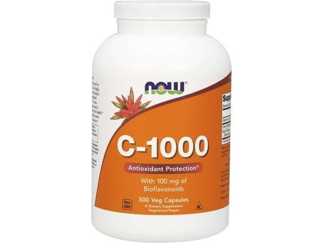 Suplemento Alimentar NOW Vitamina C- (500 cápsulas vegetais)