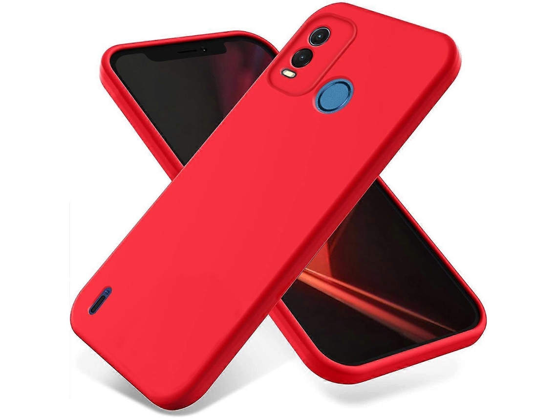 Capa De Silicone Líquido À Prova De Choque Para Celular Pure Color