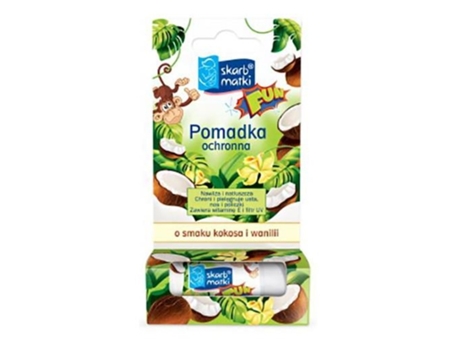 Tesouro Da Mãe Criança, Protetor Labial Sabor Coco E Baunilha, 6,5g Firma Rodzinna Makarczykowie