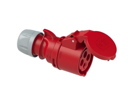 Tomada Industrial Portátil Fêmea Vermelha 32A 4P 400V 6H Ip44 PCE