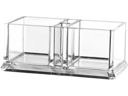 Pote Para Temperos 2 Compartimentos Acrílico Transparente Cozinha