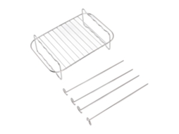 Frigideira Prateleira Primerox em aço inoxidável, dupla camada, com espetos, para Ninja Foodi 8qt