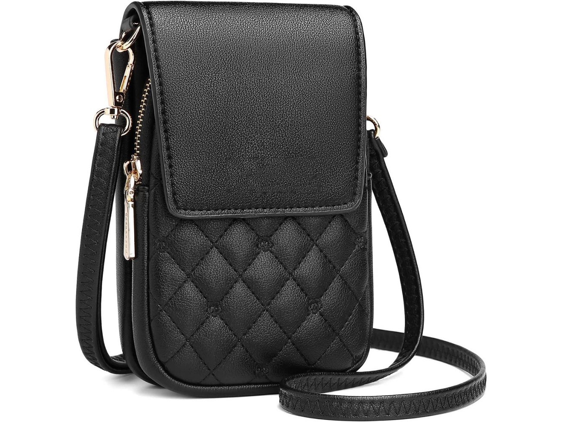Alça De Ombro Ajustável Para Mulheres, Bolsa Estilosa Para Celular Com Design De Compartimento Múltiplo, Bolsas Crossbody Com Janela Para Celular Com