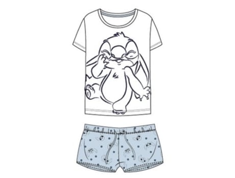 Pijama White Stitch Tamanho M Sun City