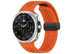 Bracelete Silicone Magnético para Samsung Galaxy Watch 8 / 8 Classic XIAOMOYU com Malha Clássica